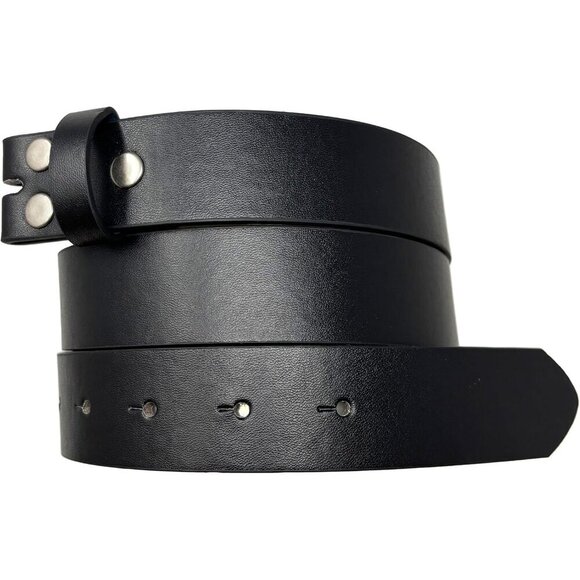 Women\'s Leather Belt Strap 1.25W Smooth Grain Interchangeable Buckle